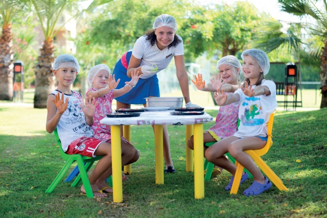 Mini Club pizza aktivitesi